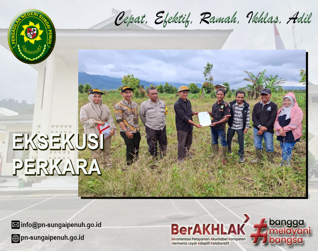 Pelaksanaan Eksekusi Perkara Perdata