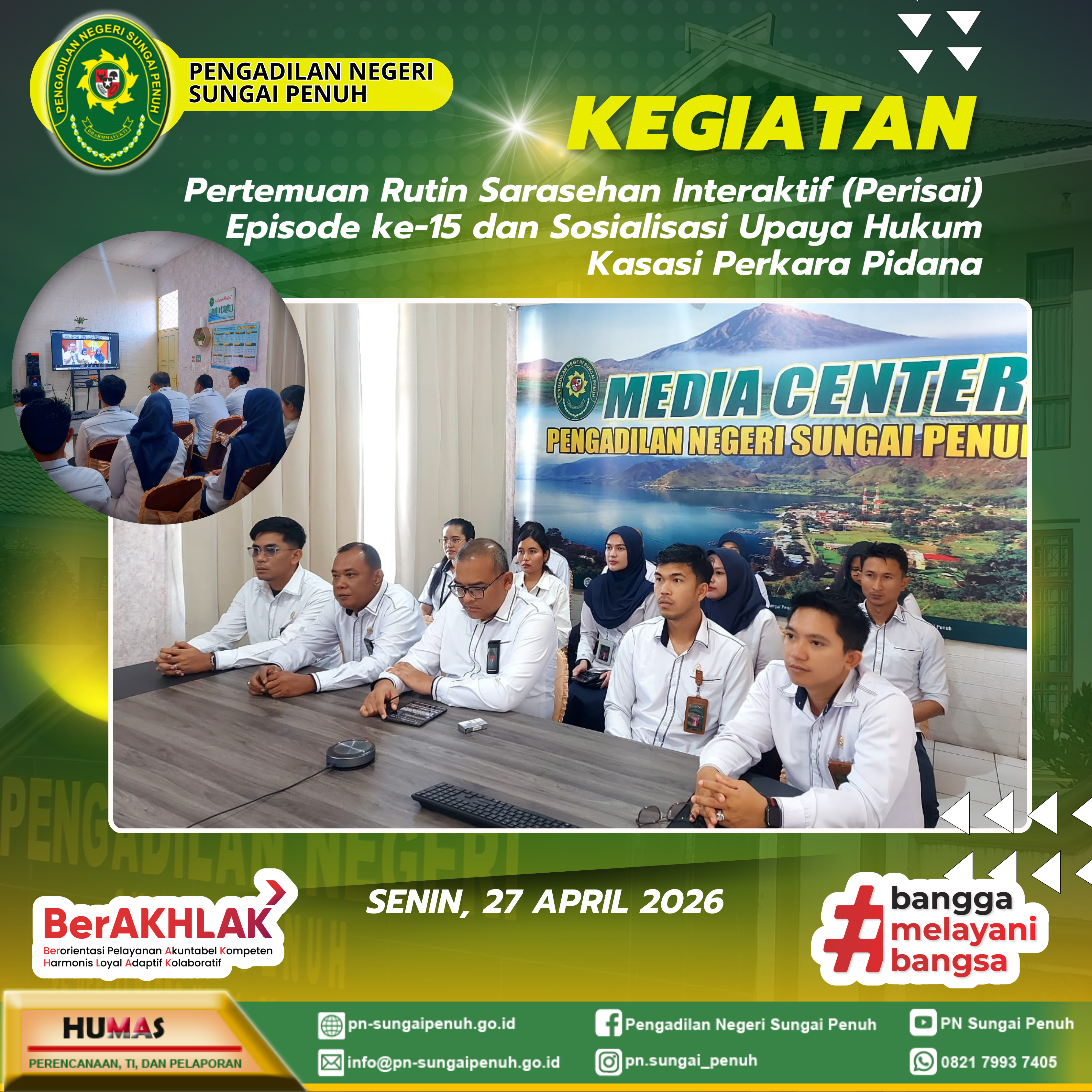 Pertemuan Rutin Sarasehan Interaktif (Perisai)